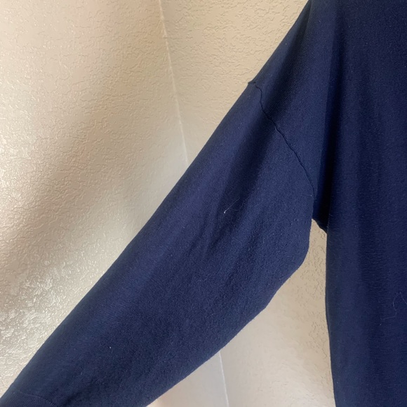 Ralph Lauren Blue and white with polka dots on blue overlay pullover sweater XL - Picture 6 of 6